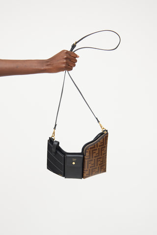 Fendi Mini Zucca 3 Pocket Crossbody Bag