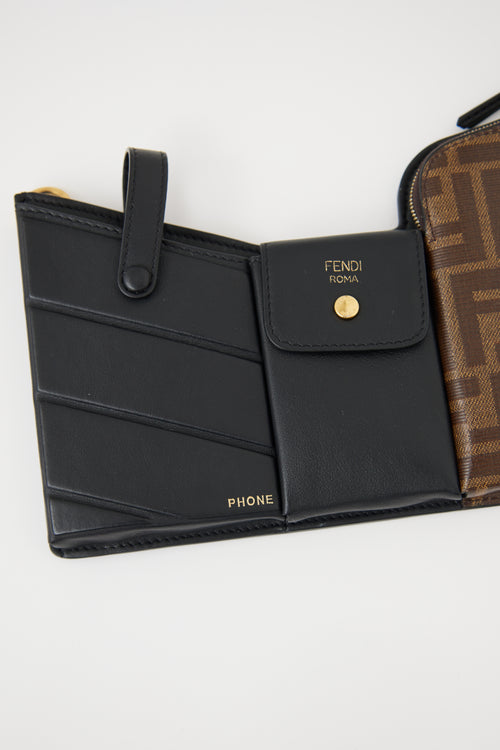 Fendi Mini Zucca 3 Pocket Crossbody Bag