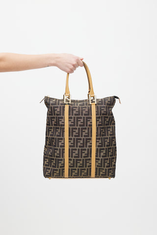 Fendi Brown 
Black Zucca Monogram Tote