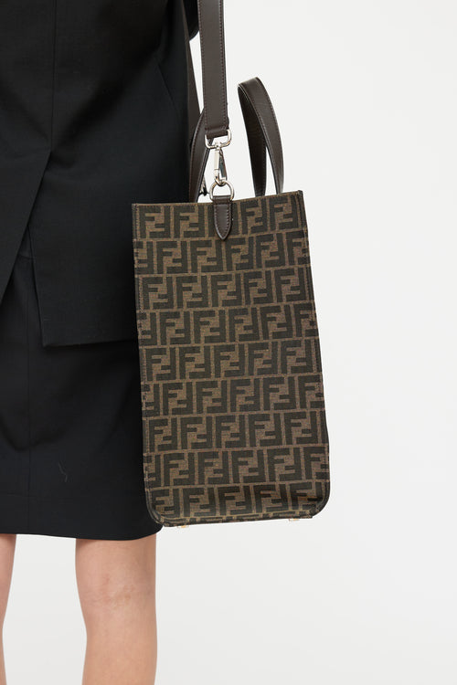 Fendi FF Jacquard Shopper Tote Bag