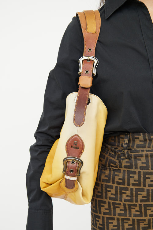 Fendi Yellow 
Brown Doctor B Ombre Bag