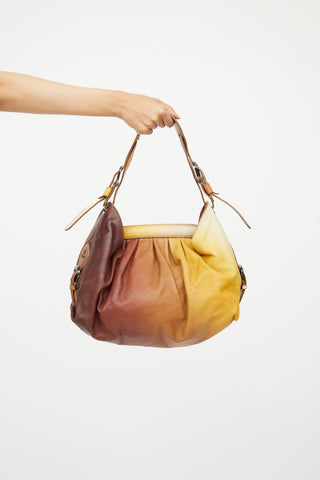 Fendi Yellow 
Brown Doctor B Ombre Bag