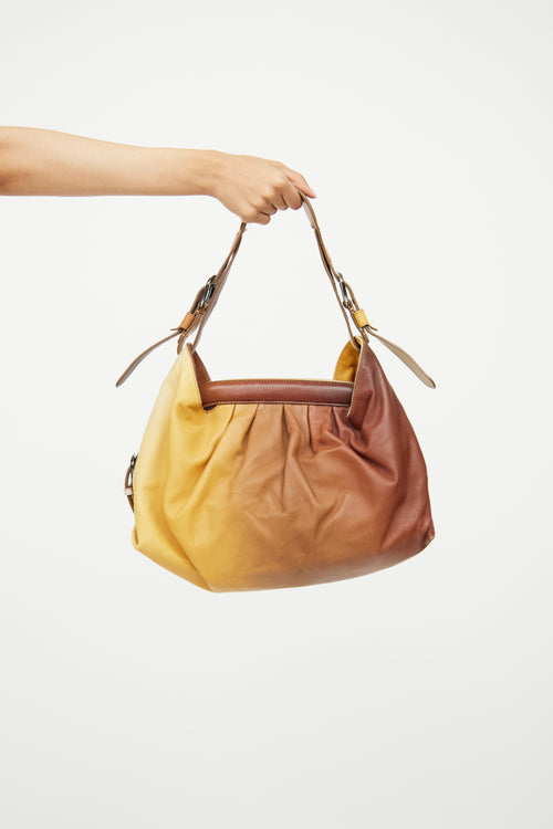 Fendi Yellow 
Brown Doctor B Ombre Bag