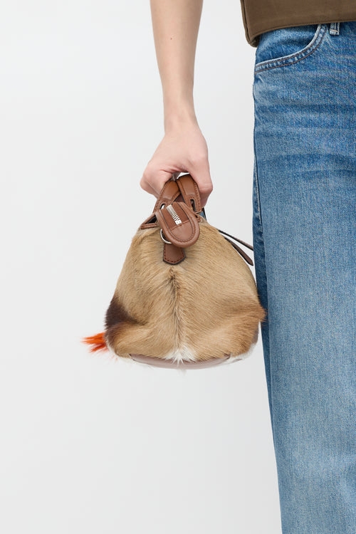 Fendi Brown 
Multicolour Fur By The Way Bag