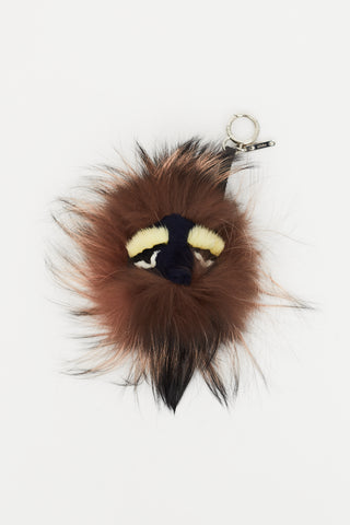 Fendi Brown Fur Bag Charm