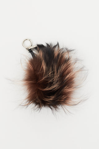 Fendi Brown Fur Bag Charm