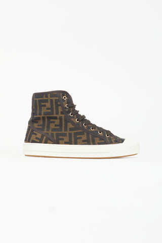 Fendi Brown Zucca Monogram Sneaker