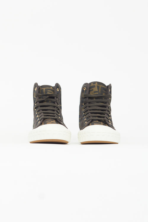 Fendi Brown Zucca Monogram Sneaker