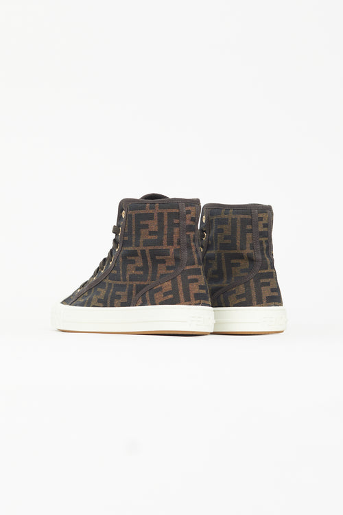 Fendi Brown Zucca Monogram Sneaker