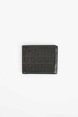 Fendi Black FF Bi Fold Wallet