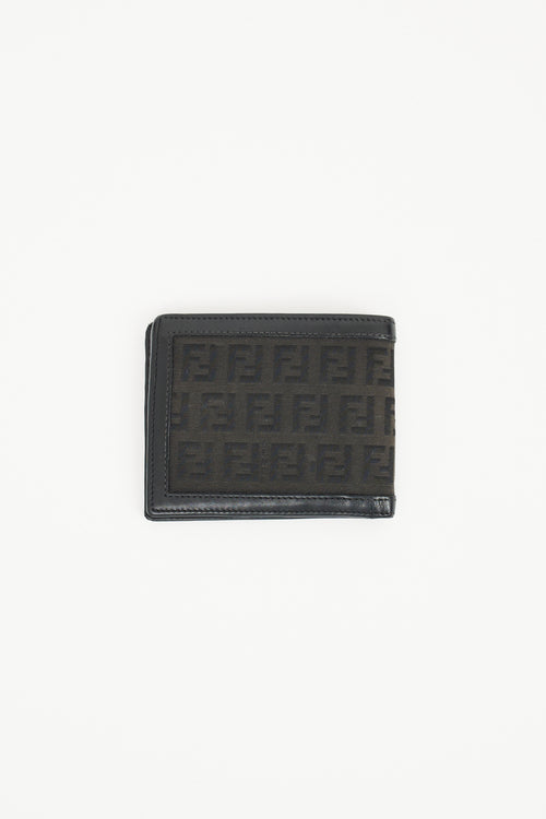 Fendi Black FF Bi Fold Wallet