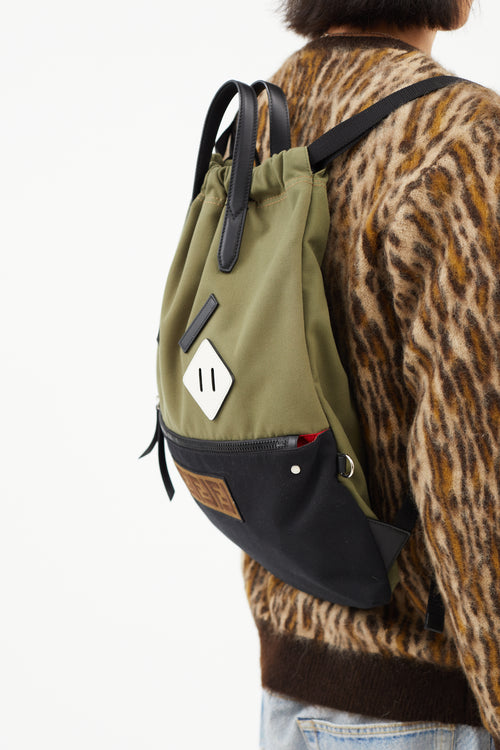 Fendi Green 
Multicolour Angry Eyes Backpack