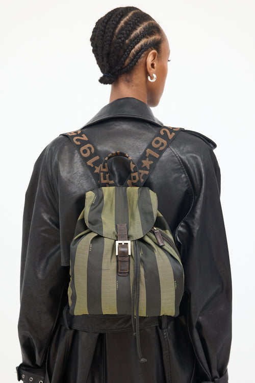 Green 
Black Pequin Backpack