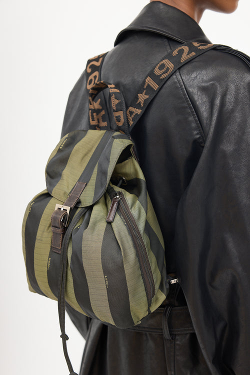 Green 
Black Pequin Backpack