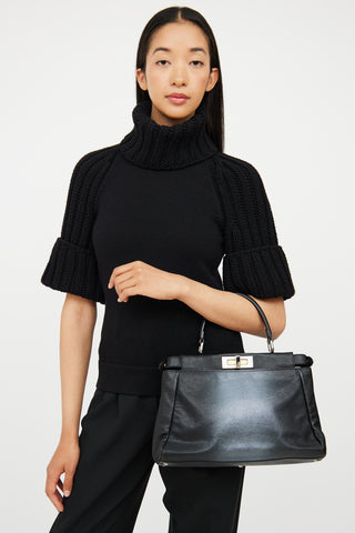 Fendi Black 
Grey Ombre Peekaboo Bag