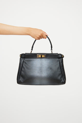 Fendi Black 
Grey Ombre Peekaboo Bag