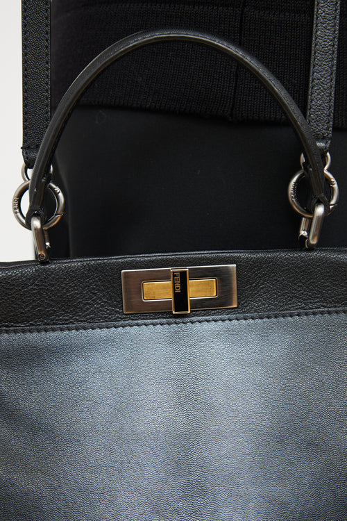 Fendi Black 
Grey Ombre Peekaboo Bag