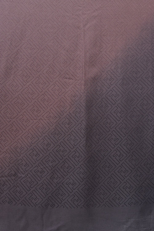 Fendi Grey 
Multicolor Ombre Silk Zucca Monogram Shawl