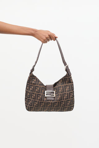 Fendi Jacquard FF Monogram Shoulder Bag