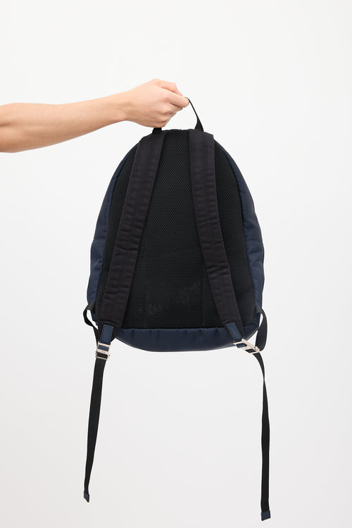 Fendi Navy Nylon Monster Backpack