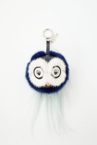 Fendi Fur Brigami Qutweet Charm