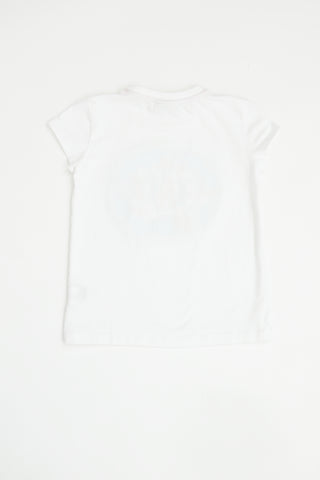 Fendi White Chest Graphic T-shirt