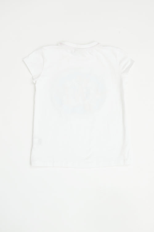 Fendi White Chest Graphic T-shirt