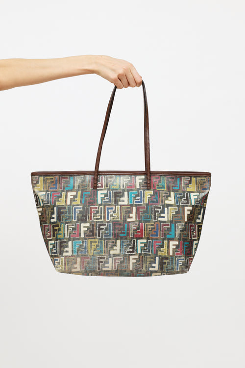 Fendi Multi Zucca Spalmati FF Canvas Tote Bag