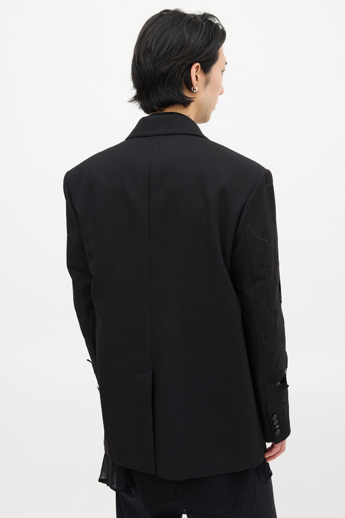 Feng Chen Wang Black Cut Out Blazer