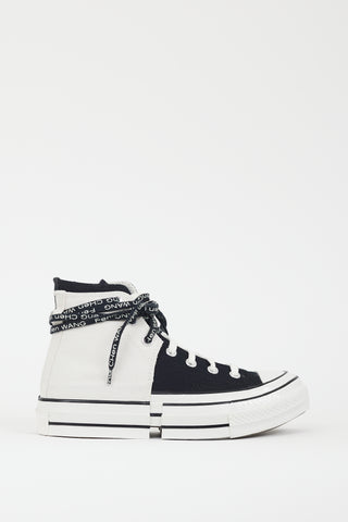 Feng Chen Wang X Converse White 
Black Chuck 70 2-in-1 Sneaker