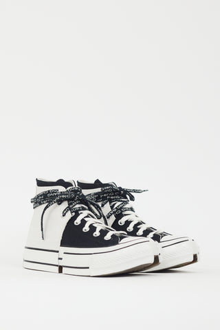 Feng Chen Wang X Converse White 
Black Chuck 70 2-in-1 Sneaker