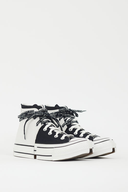 Feng Chen Wang X Converse White 
Black Chuck 70 2-in-1 Sneaker