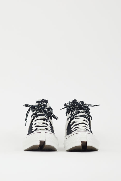 Feng Chen Wang X Converse White 
Black Chuck 70 2-in-1 Sneaker