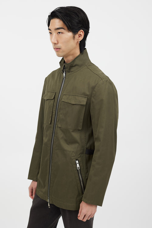 Ferragamo Green Double Pocket Jacket