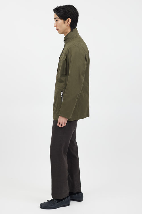 Ferragamo Green Double Pocket Jacket