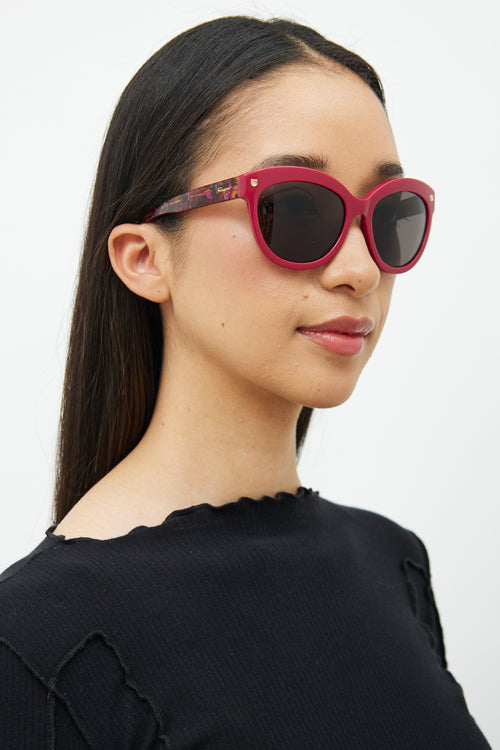 Ferragamo Red SF675S Sunglasses