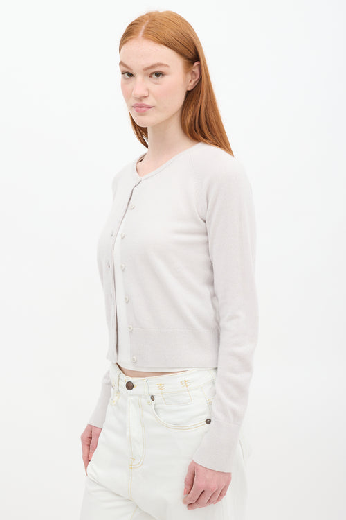 Filippa K Light Grey Cashmere Knit Cardigan