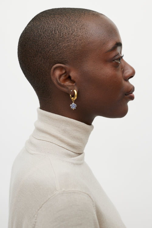 VSP Archive Gold Flower Hoop Earring