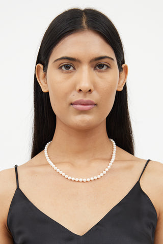 Fine JewelryPearl Leaf Motif Necklace