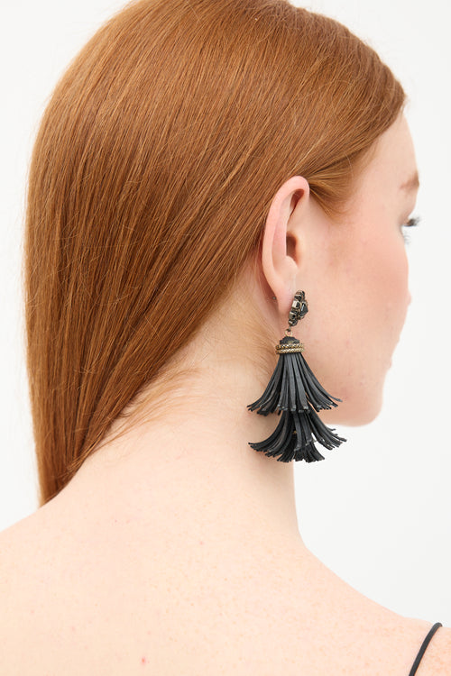 Fine Jewelry Rubber Tassel Drop Earrings