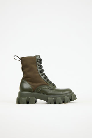 Prada Leather 
Re-Nylon Boot