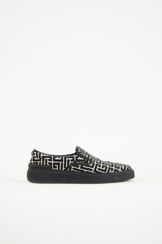 Balmain Monogram Jacquard B-Court Sneaker