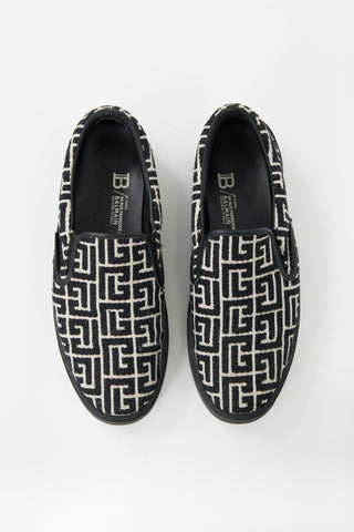 Balmain Monogram Jacquard B-Court Sneaker