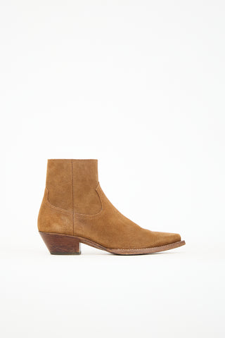 Saint Laurent Suede Lukas Boot