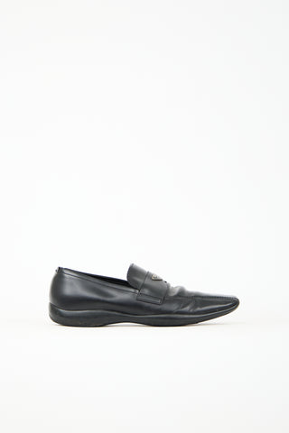 Prada Leather Logo Loafer