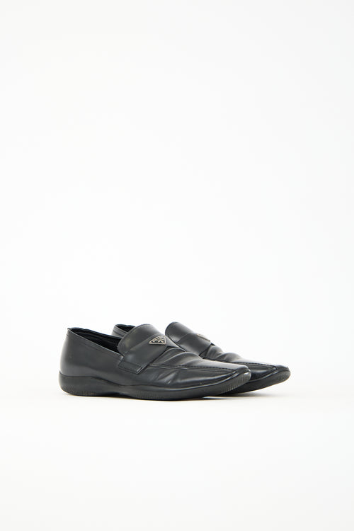 Prada Leather Logo Loafer