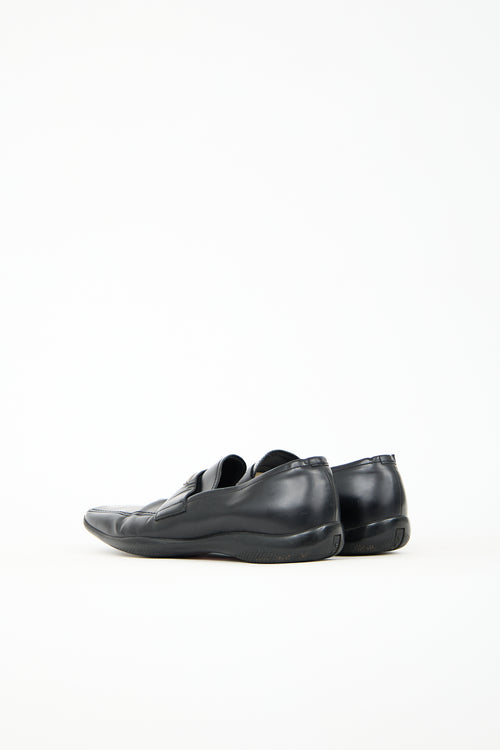 Prada Leather Logo Loafer