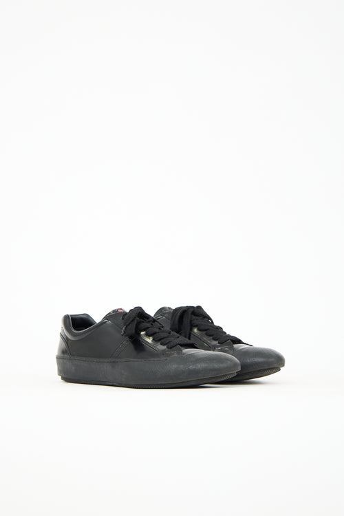 Prada Sport Leather Cap Toe Sneaker