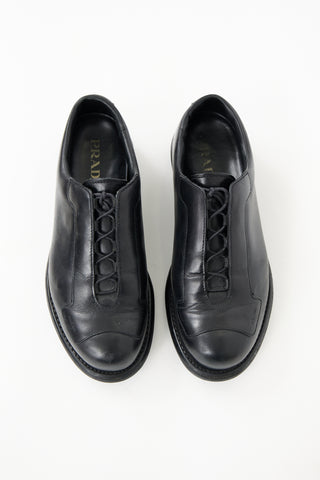 Prada Leather Oxford Sneaker