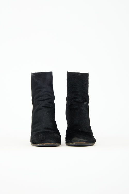 Ann Demeulemeester Textured Heeled Boot